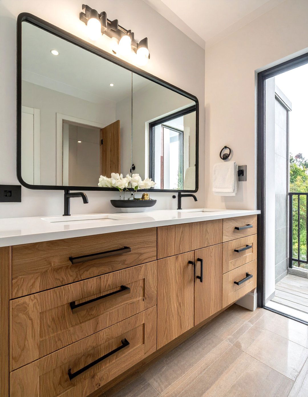 Black Vanity Hardware - 30 bathroom vanity accent ideas