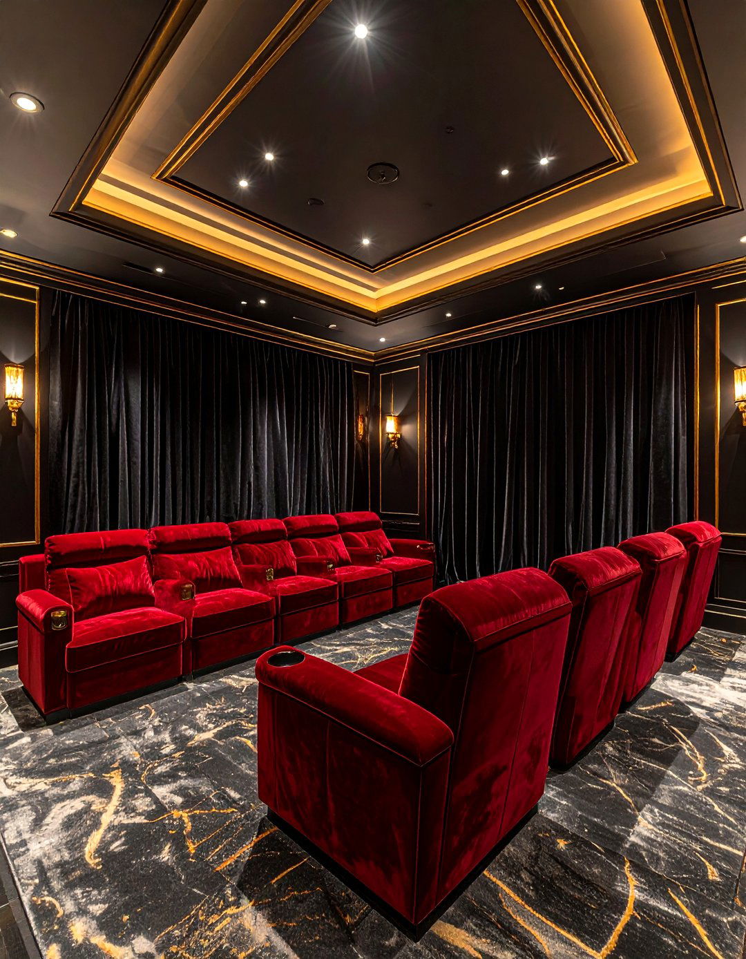 Black Velvet Curtains - 30 velvet curtain ideas