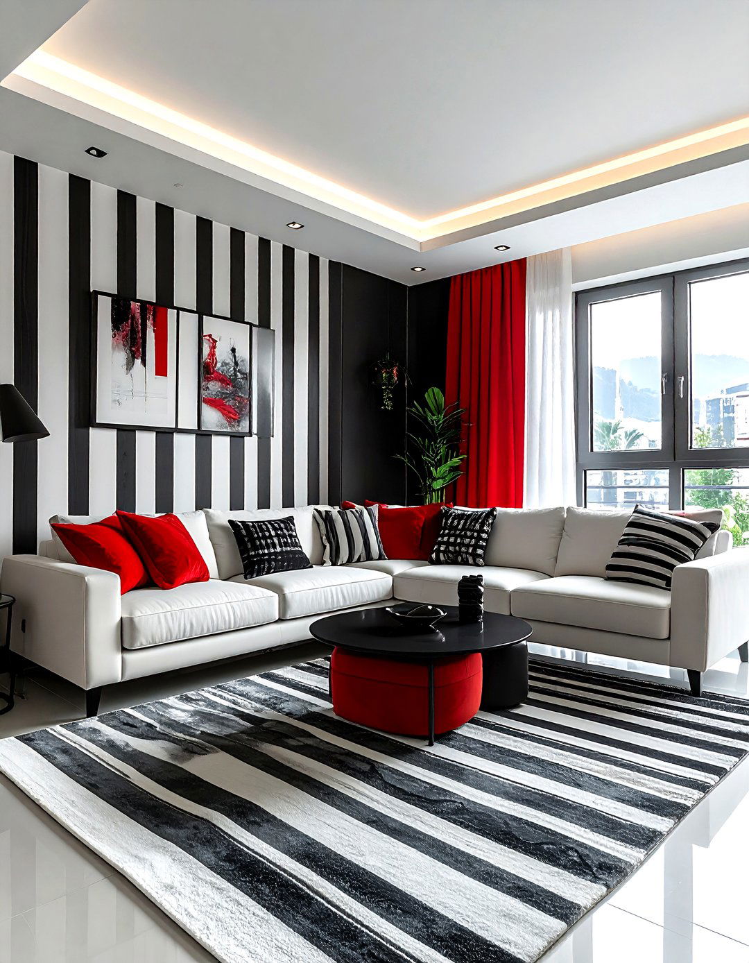 Black White Wallpaper - 30 living room peel and stick wallpapers