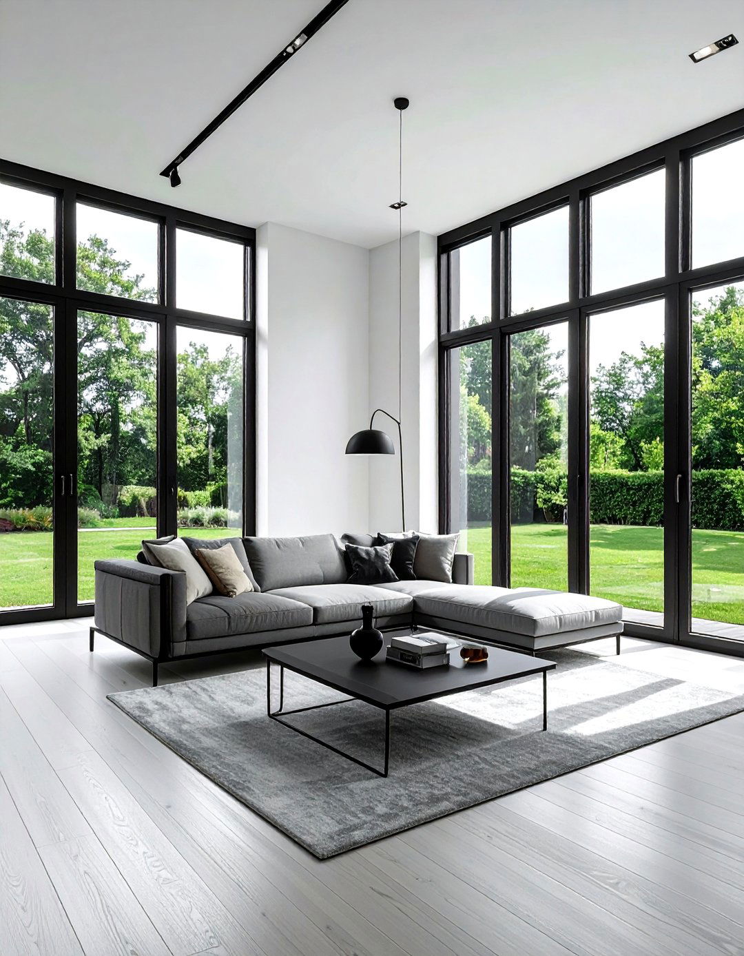 Black Window Frame - 30 parade of homes decor ideas