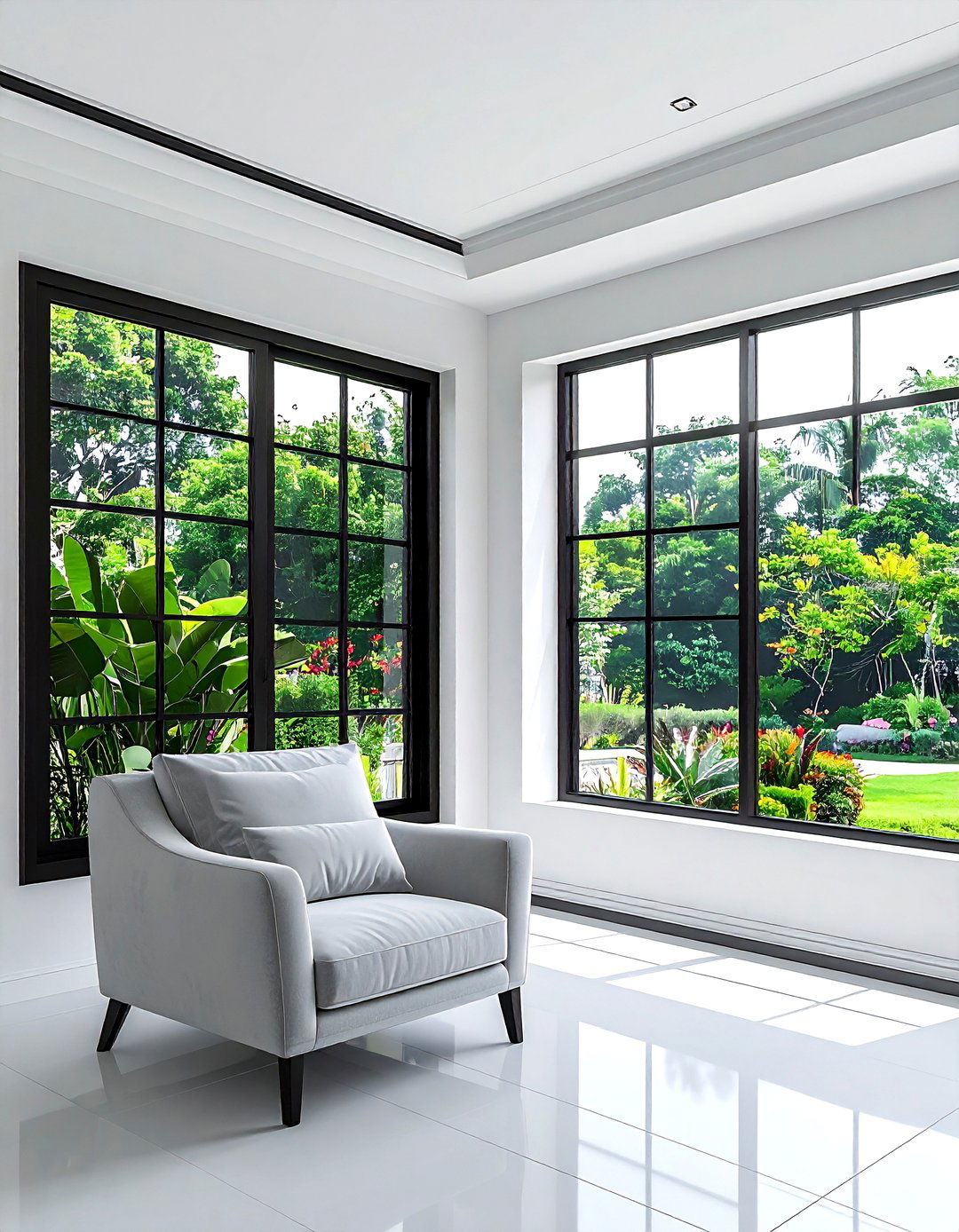 Black Window Frame Interior - 30 modern traditional decor ideas