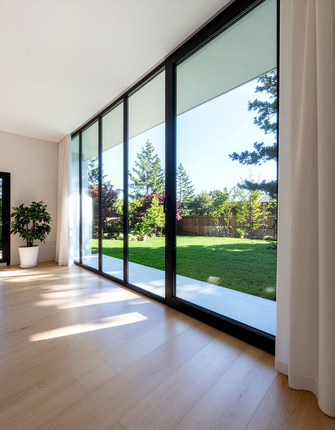 Black Window Frames - 30 all black living room ideas