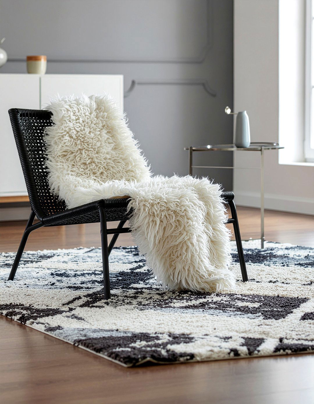 Black Wishbone Chair - 30 living room wishbone chair ideas