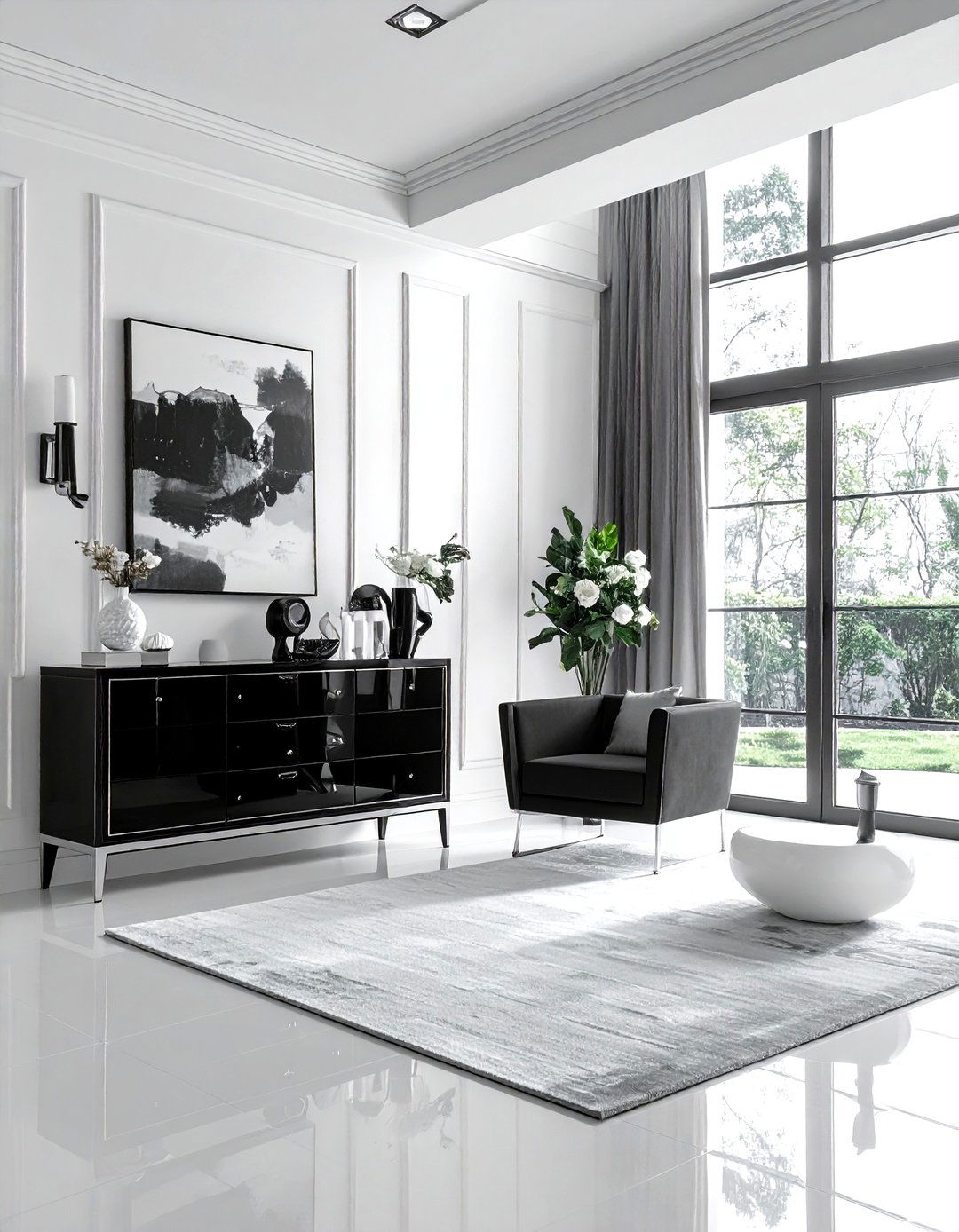 Black accent armoire - 30 armoire decor ideas