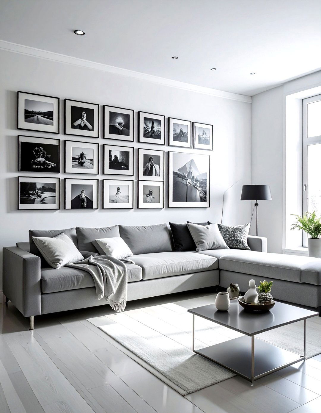 Black and White Photo Gallery - 30 collage frame ideas