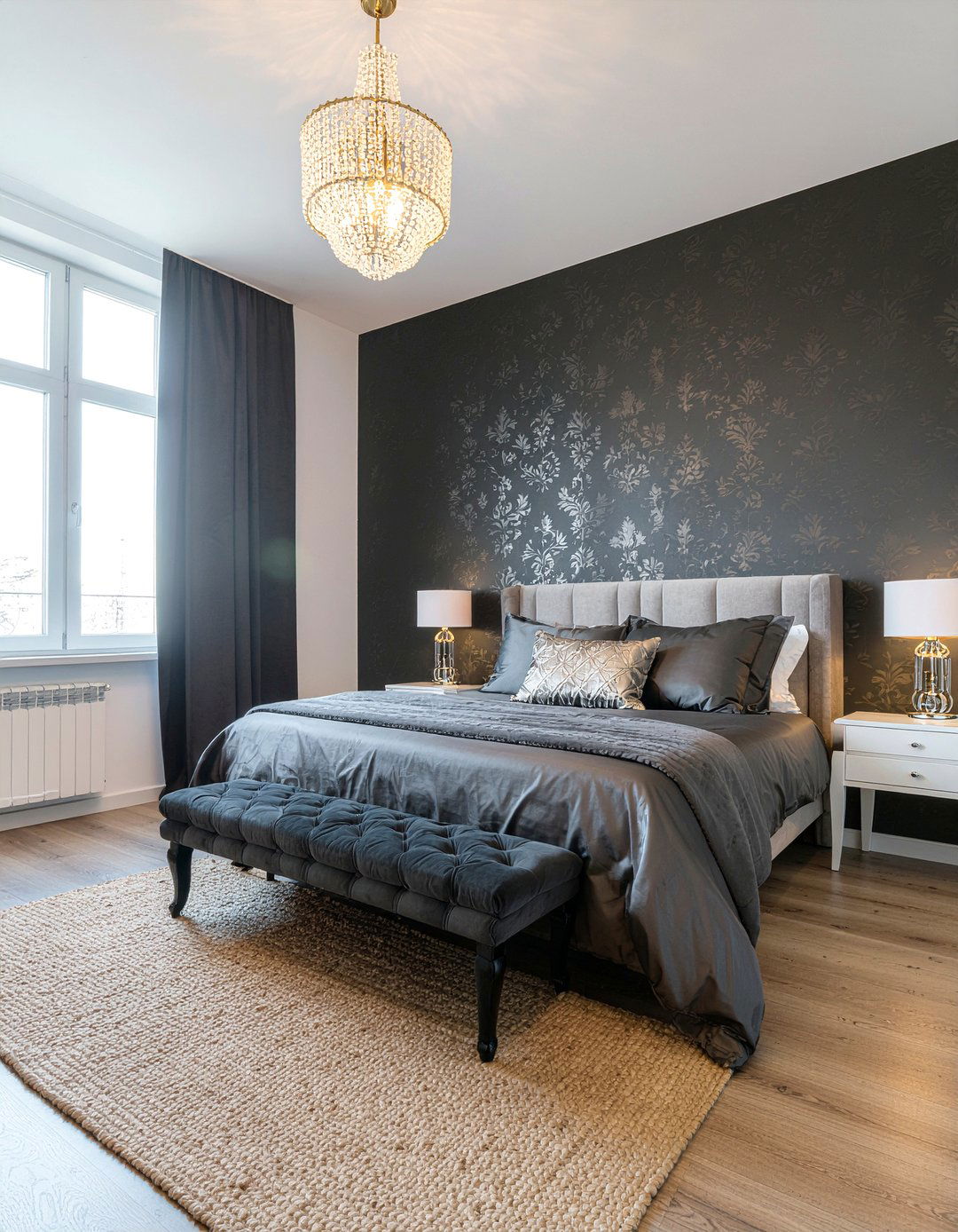 Black and gold wallpaper - 30 bedroom bold wallpapers