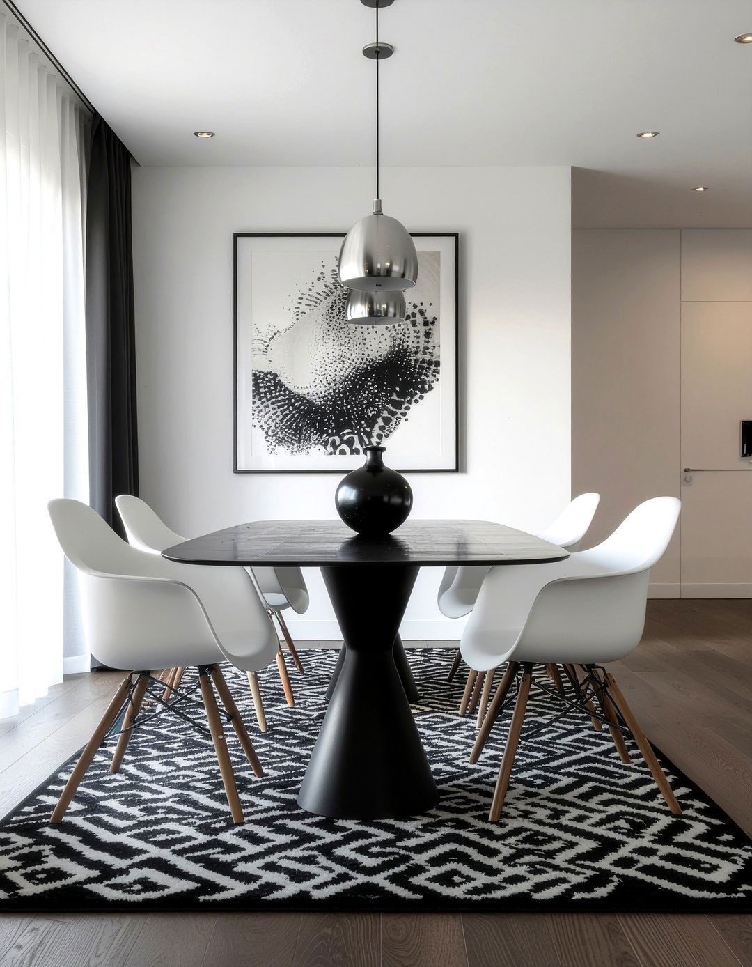 Black and white - 30 photo-worthy dining room ideas