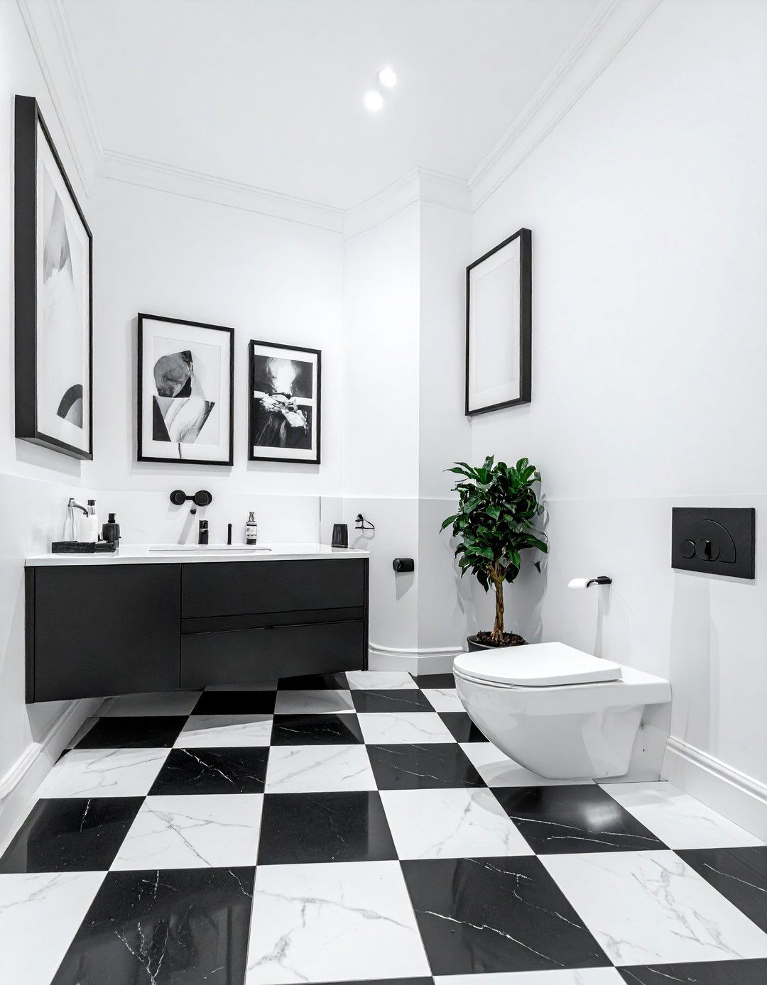 Black and white bathroom - 30 celebrity bathroom ideas