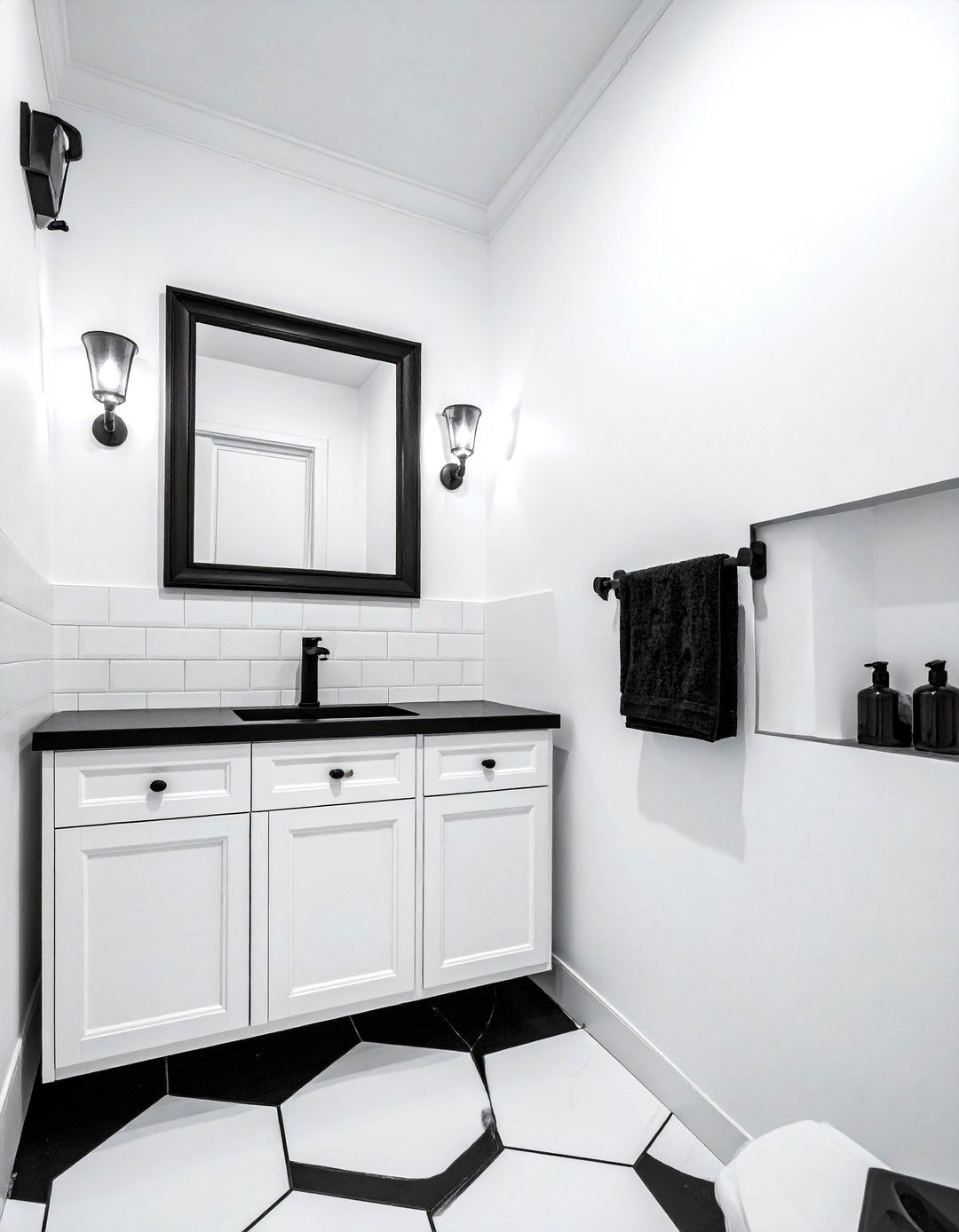 Black and white bathroom - 30 elegant bathroom ideas