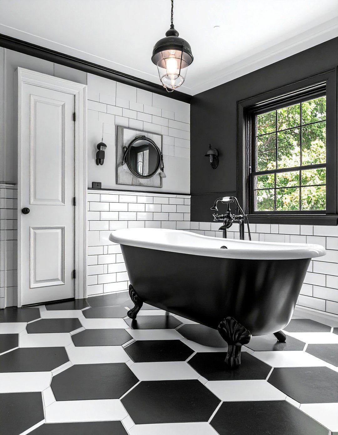 Black and white bathroom - 30 before and after bathroom ideas