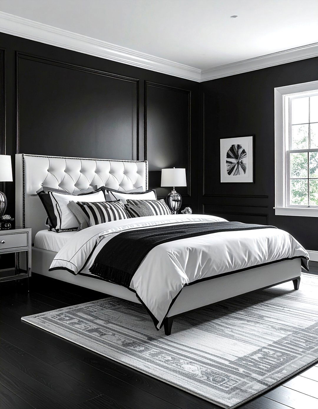 Black and white bedroom - 30 black bedroom ideas
