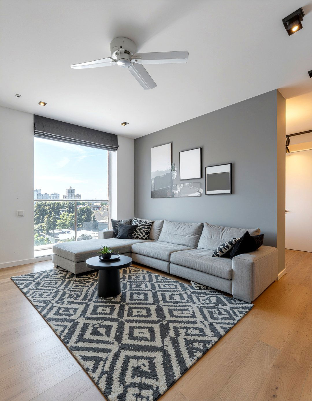 Black and white geometric wallpaper - 30 living room geometric wallpapers