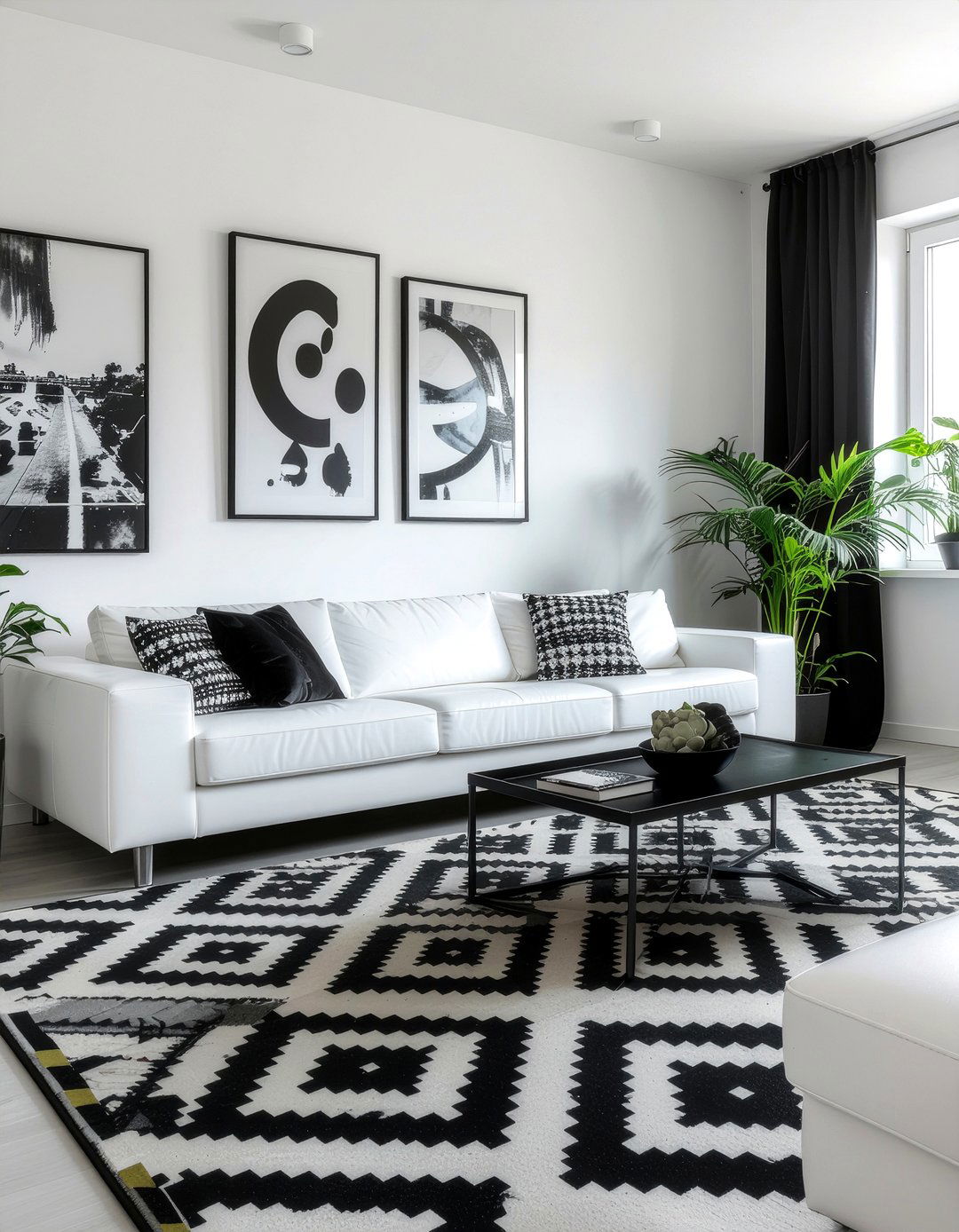 Black and white living room - 30 contemporary living room ideas