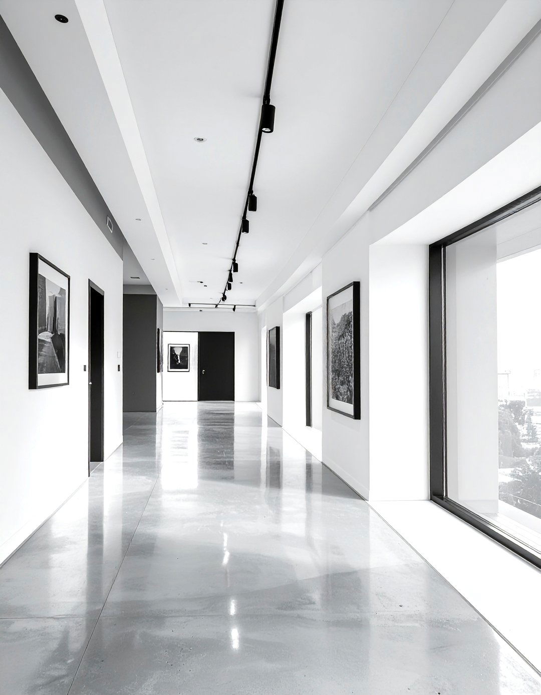 Black and white photography - 30 hallway wall decor ideas