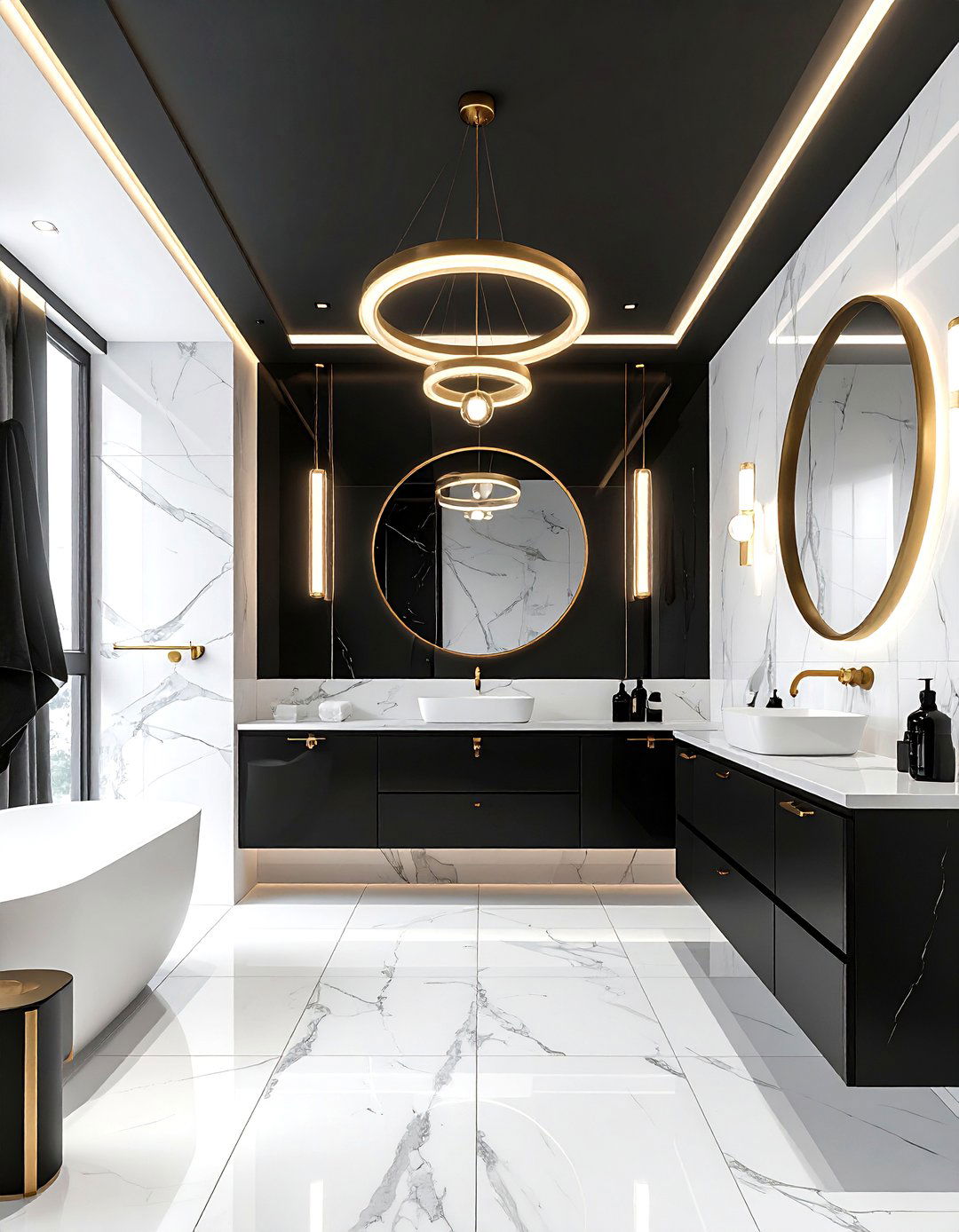 Black bathroom ceiling - 30 bathroom ceiling design ideas