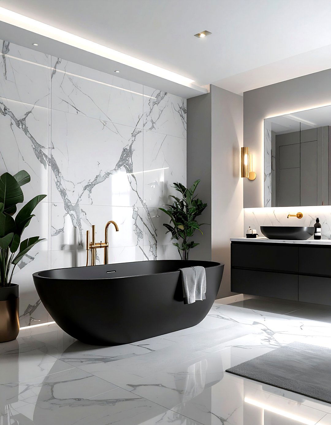 Black bathtub - 30 bathtub ideas