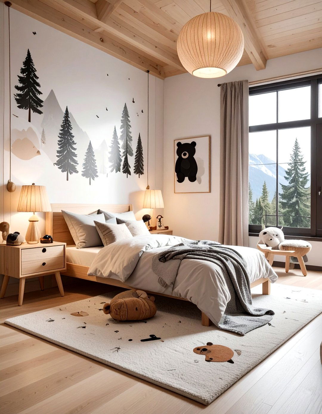 Black bear decor - 30 mountain decor ideas