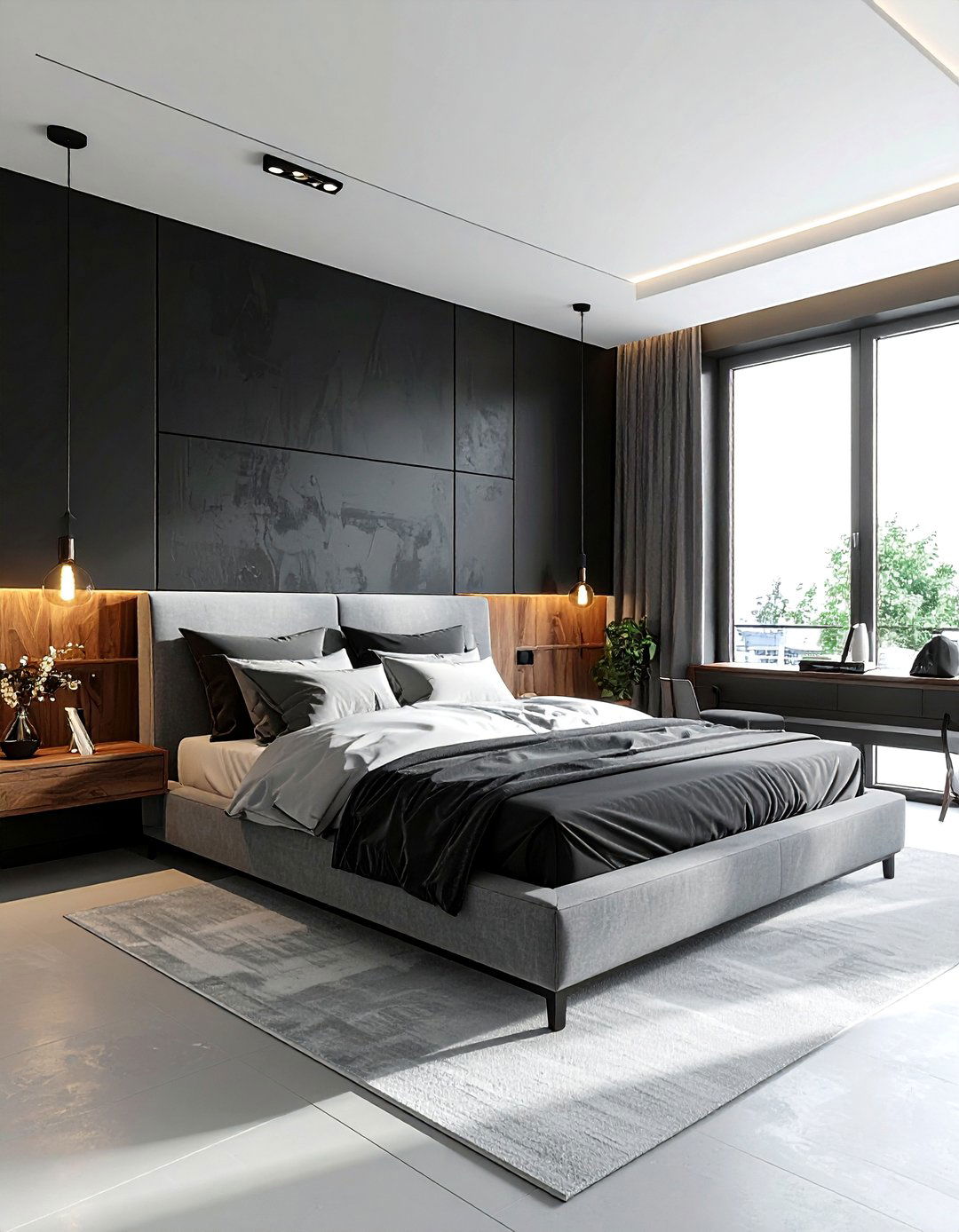 Black bedroom - 30 bedroom paint ideas