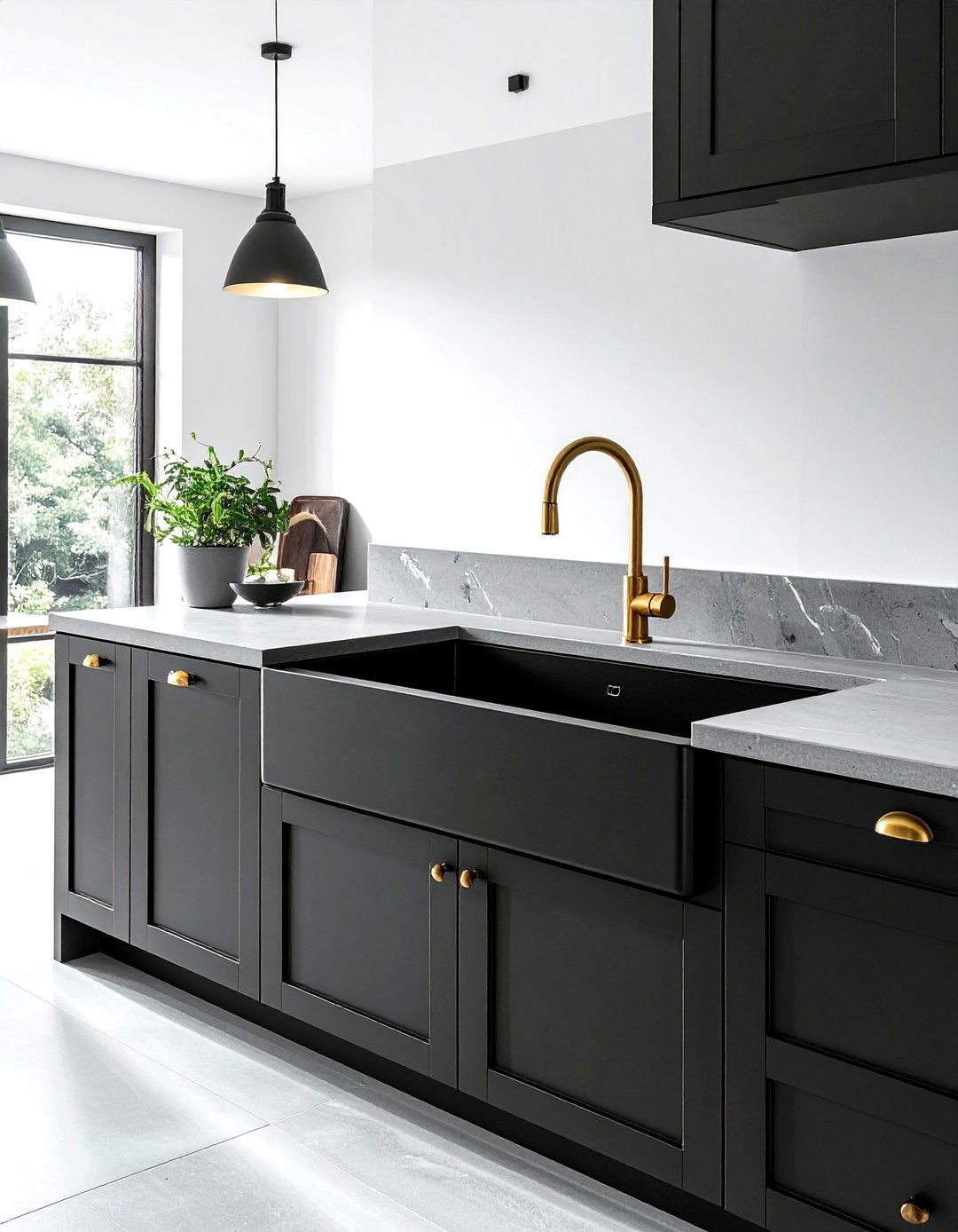 Black cast iron kitchen sink - 30 cast iron sink kitchen ideas