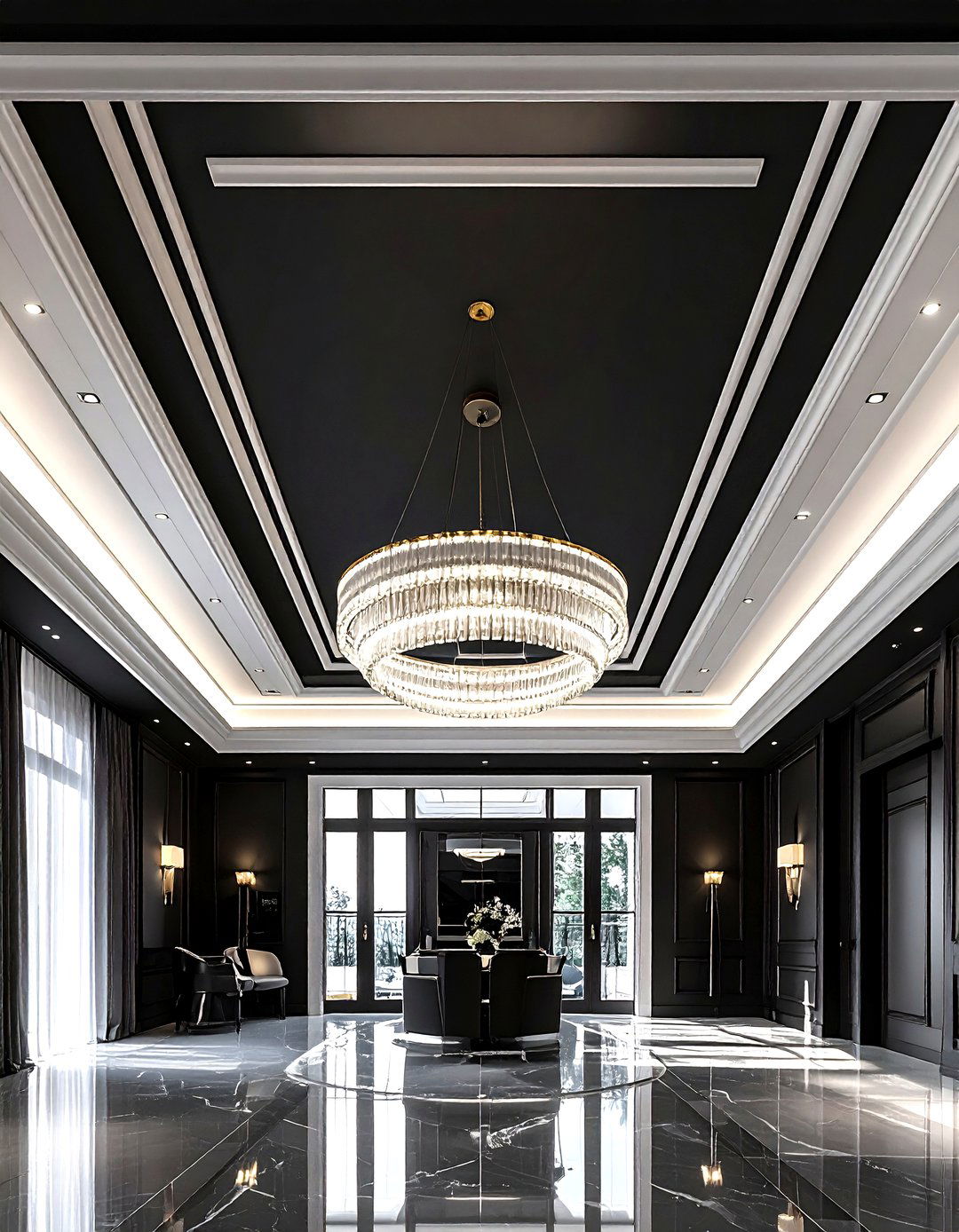 Black ceiling paint - 30 black decor ideas