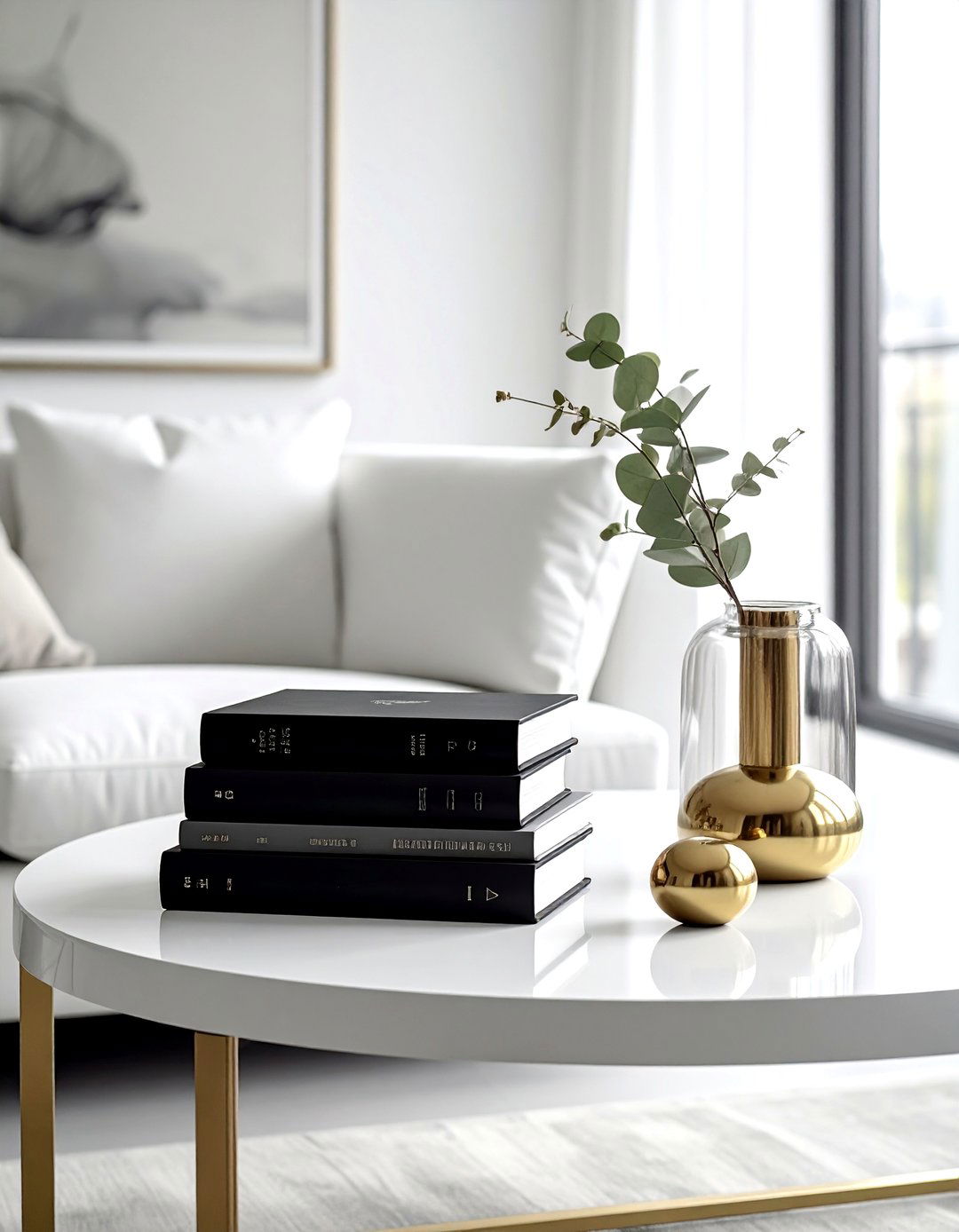 Black coffee table books - 30 black living room accessories ideas