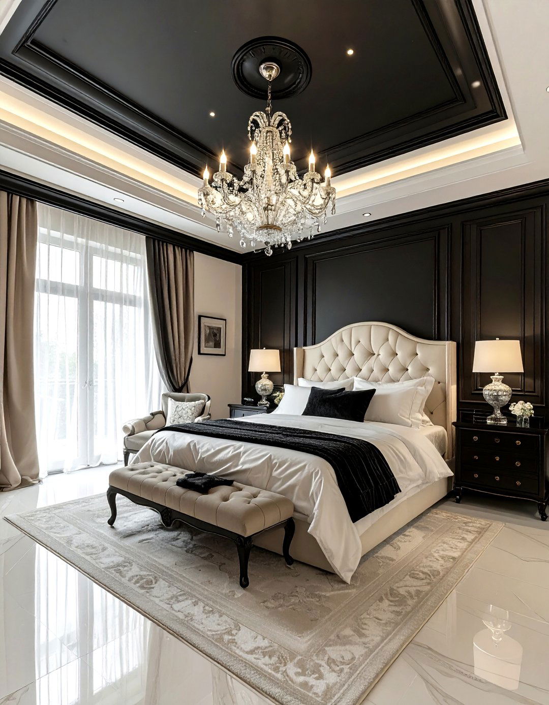 30 Traditional Black Bedroom Ideas for a Dramatic Style