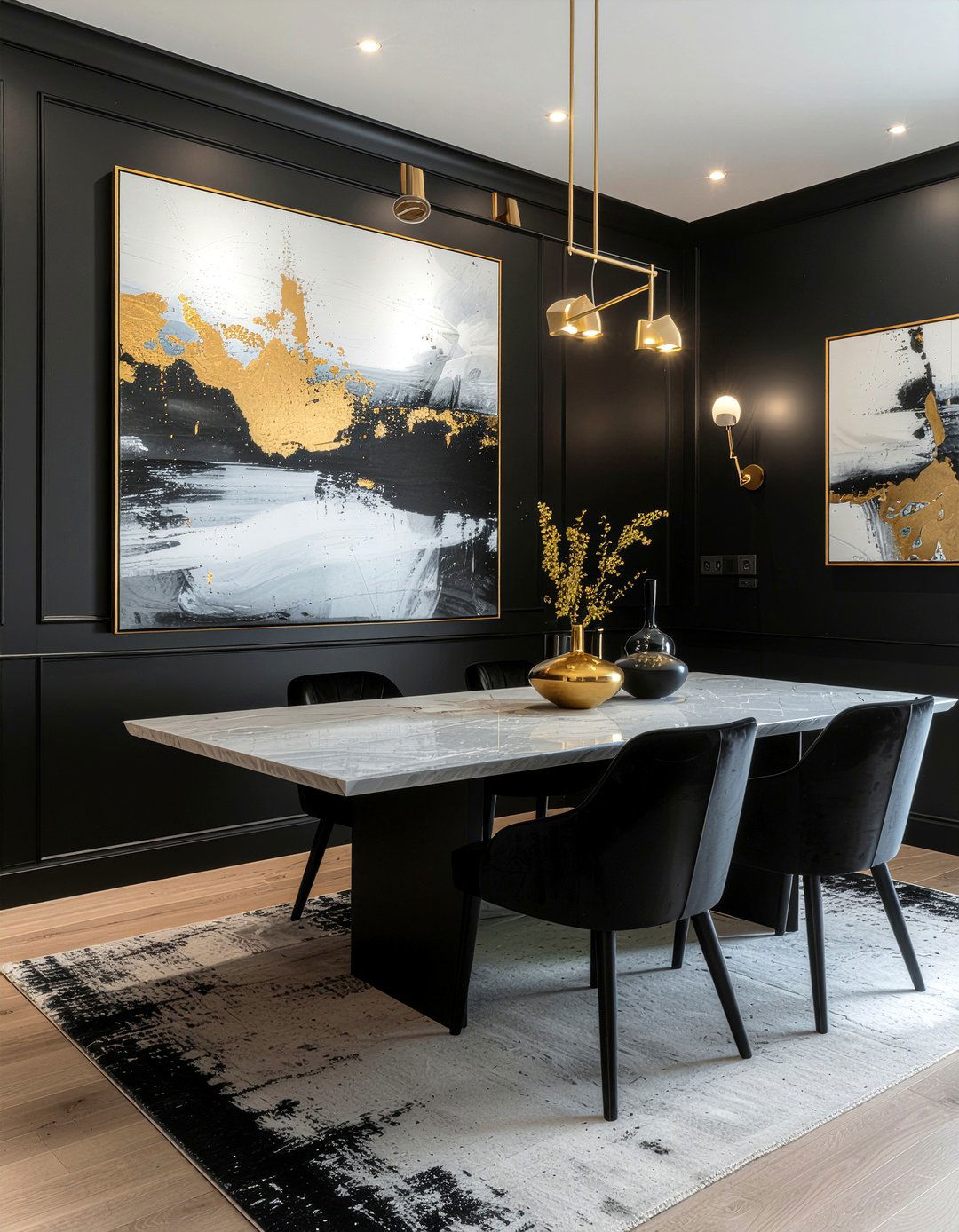 Black dining room - 30 must-see dining room ideas