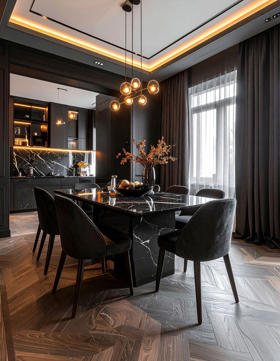 Black dining room - 30 stylish dining room ideas