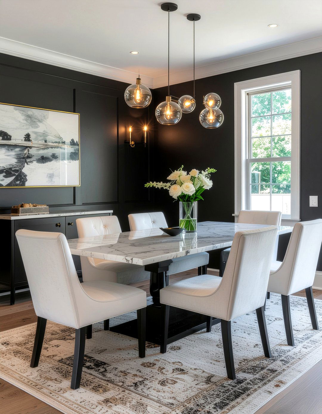 Black dining room - 30 dining room color ideas