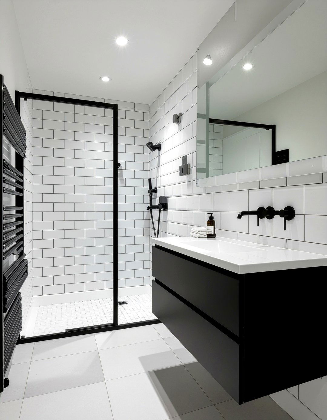 Black hardware bathroom - 30 professional bathroom ideas