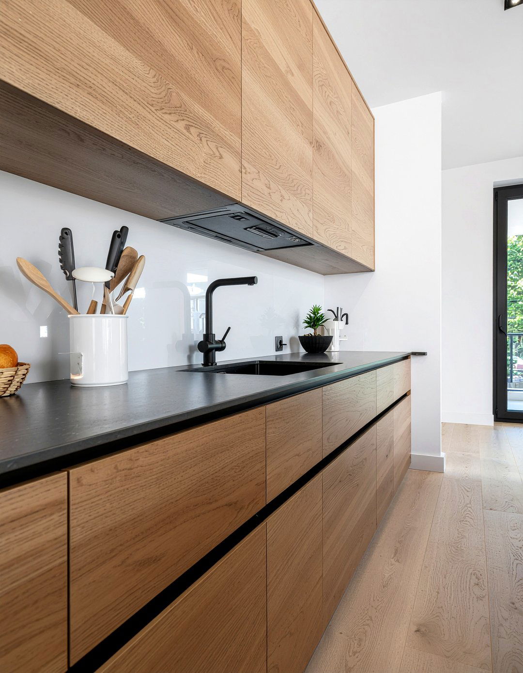 Black hardware finish - 30 kitchen decor ideas