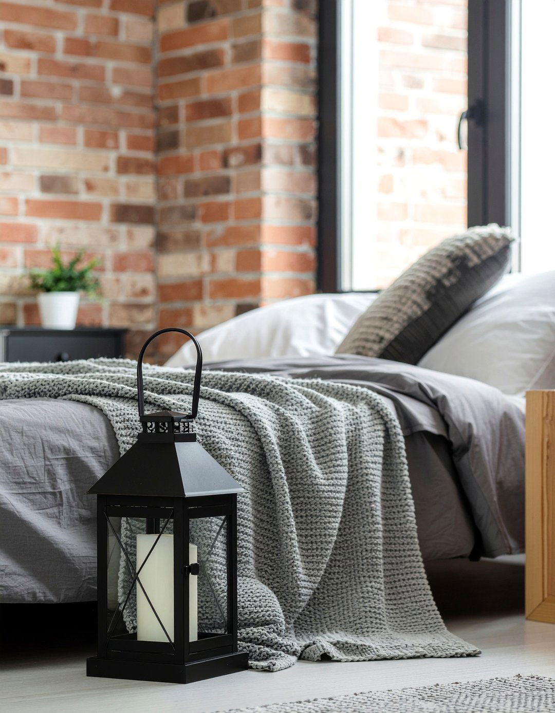 Black iron lantern - 30 bedroom candle lanterns