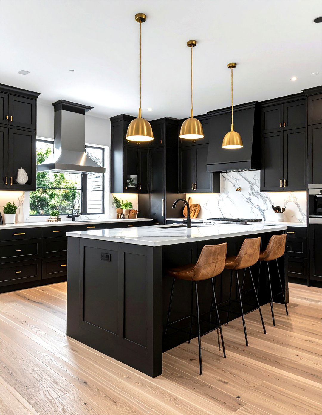 Black kitchen cabinets - 30 inspiring kitchen ideas