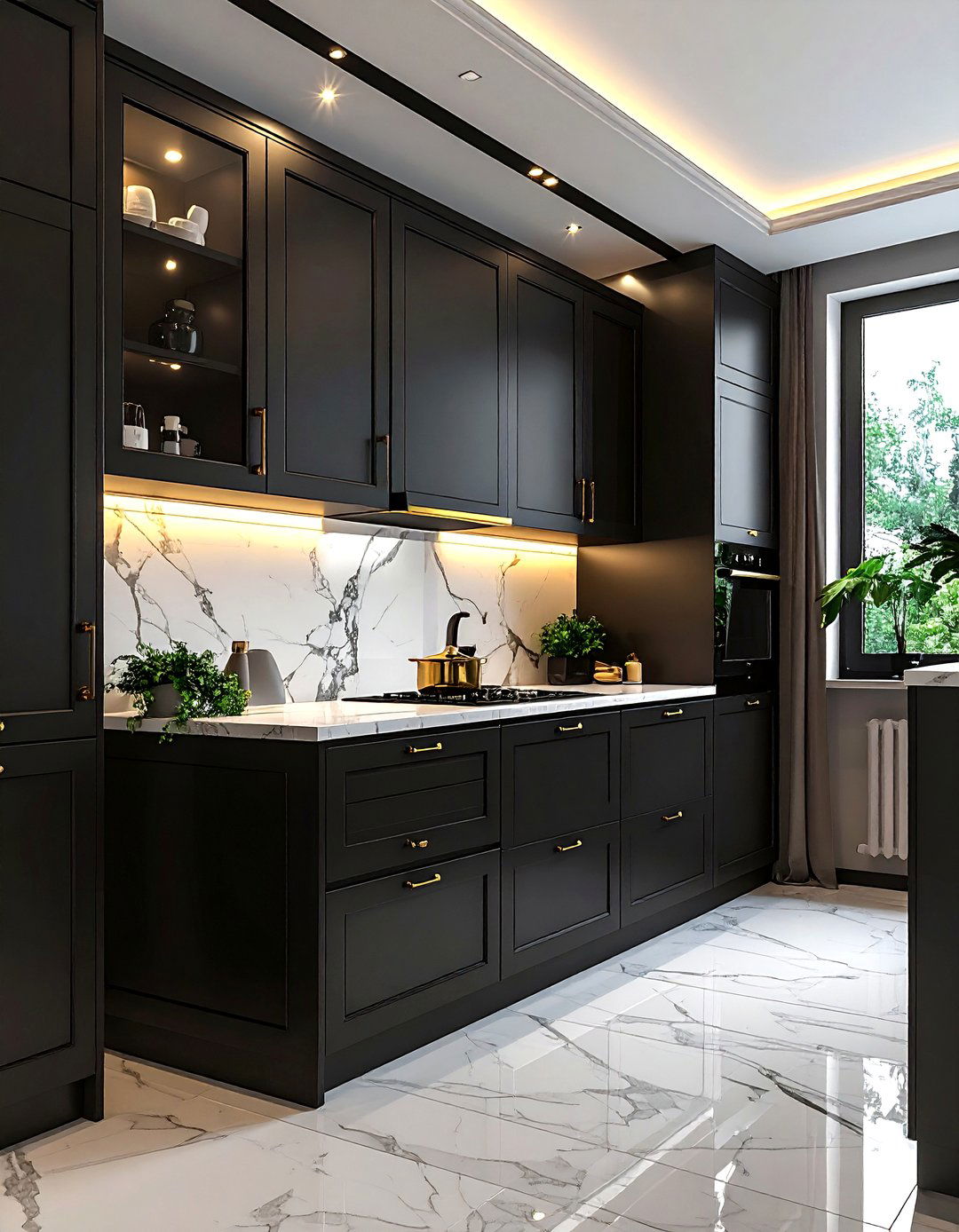 Black kitchen cabinets - 30 DIY kitchen cabinet ideas
