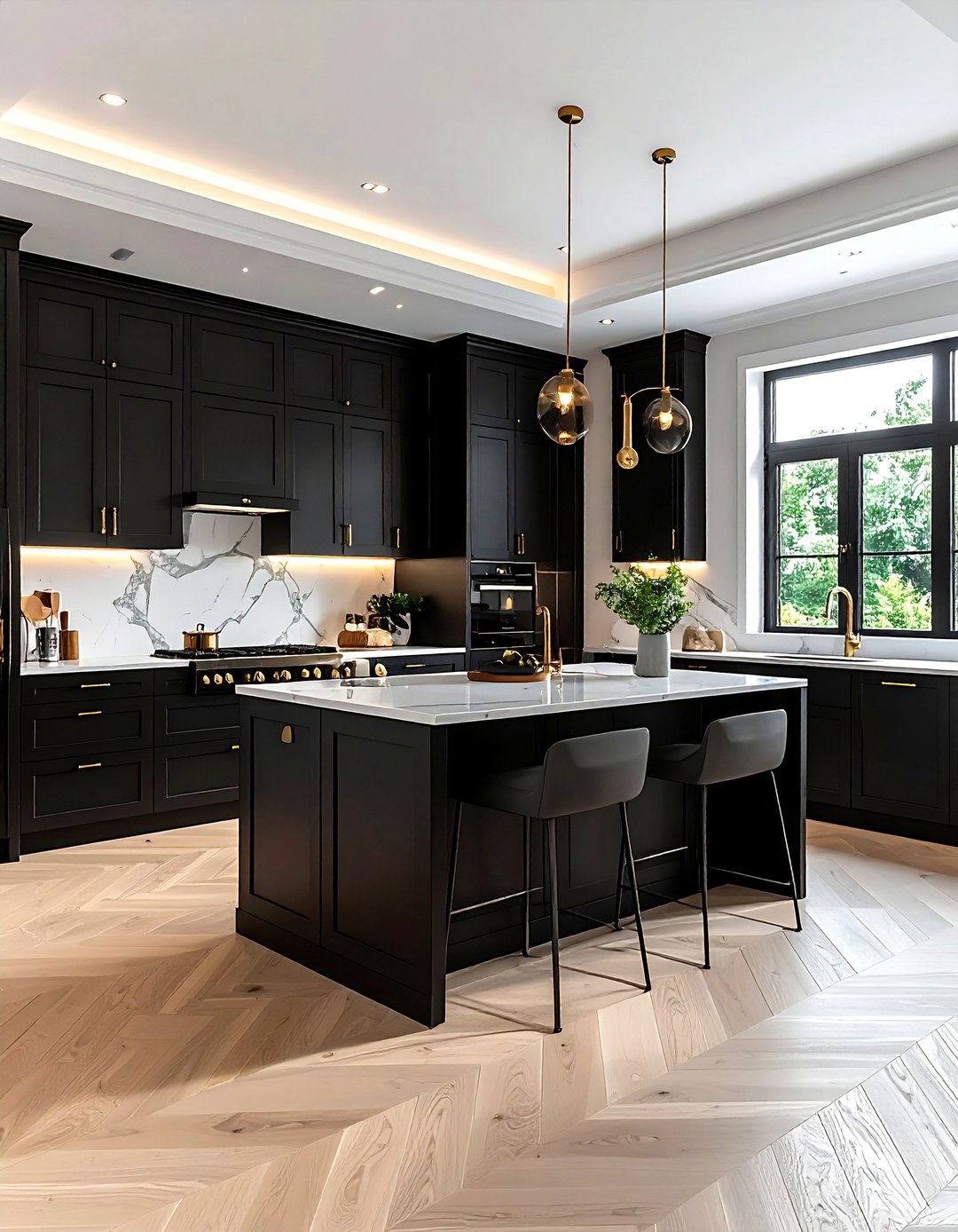 Black kitchen cabinets - 30 amazing kitchen ideas