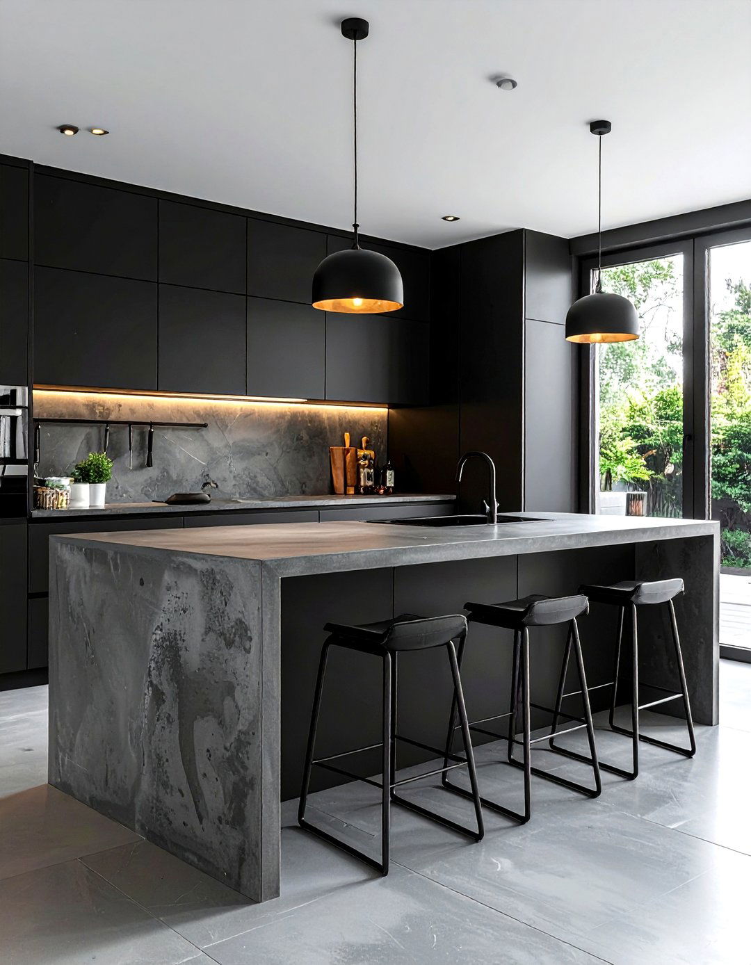 30 Bold Black Kitchen Design Ideas for High-End Living