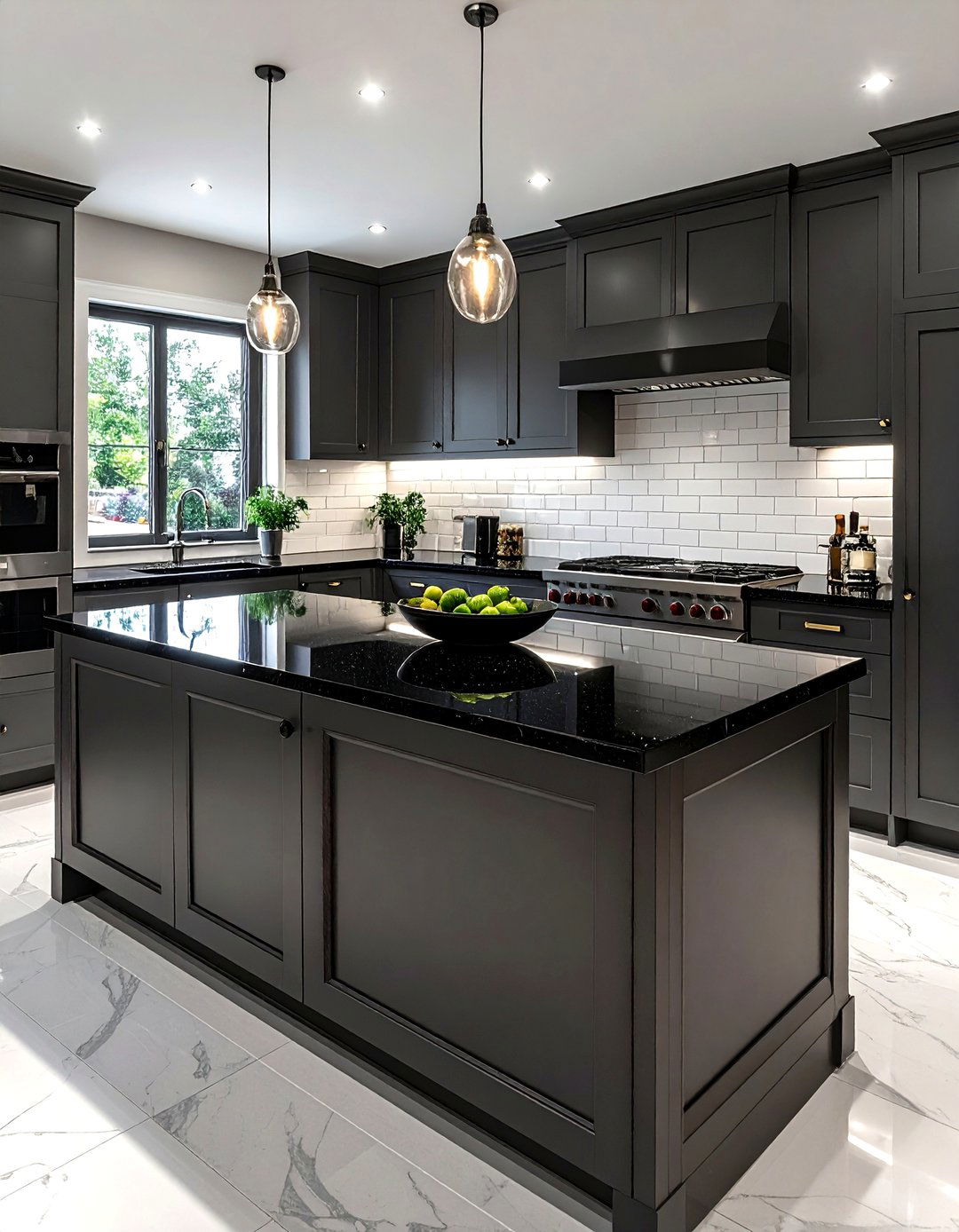 Black kitchen countertops - 30 dark kitchen ideas