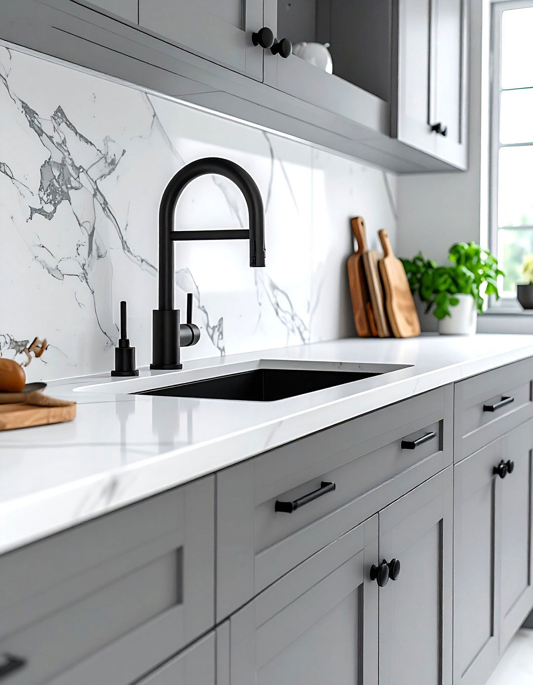 Black kitchen hardware - 30 ideal kitchen ideas