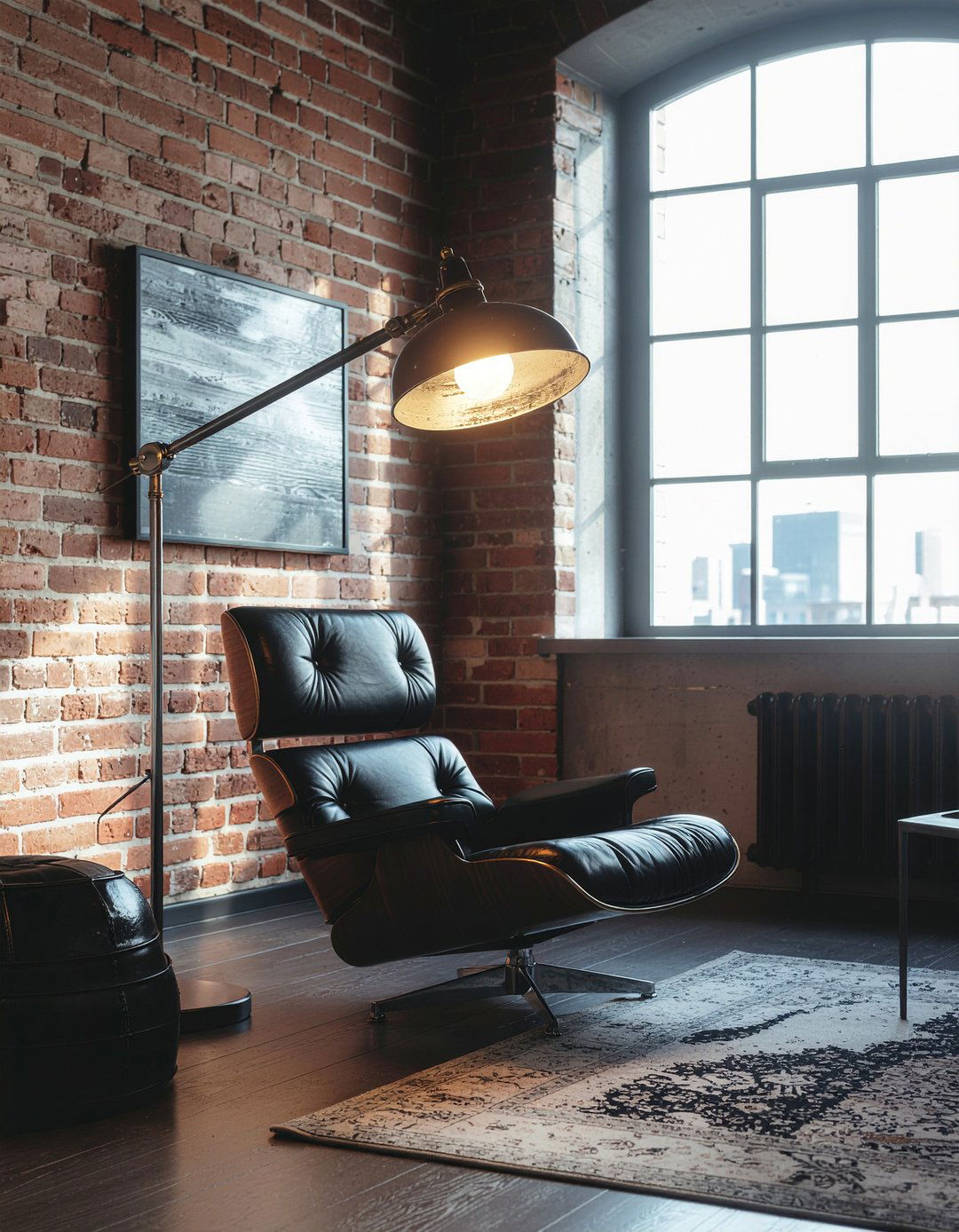 Black leather club chair - 30 living room club chair ideas