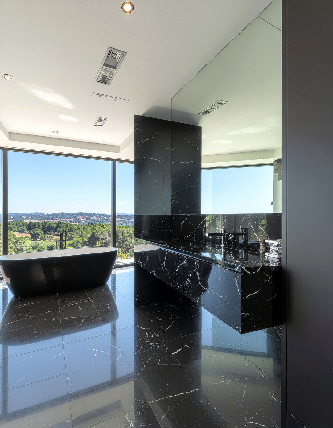 Black luxury bathroom - 30 all black bathroom ideas