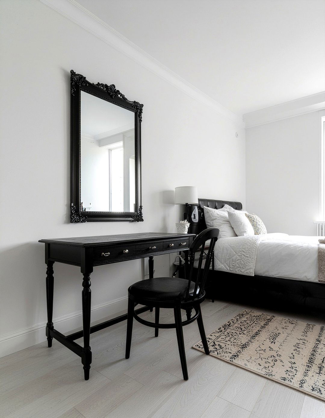 Black makeup vanity - 30 bedroom makeup vanities