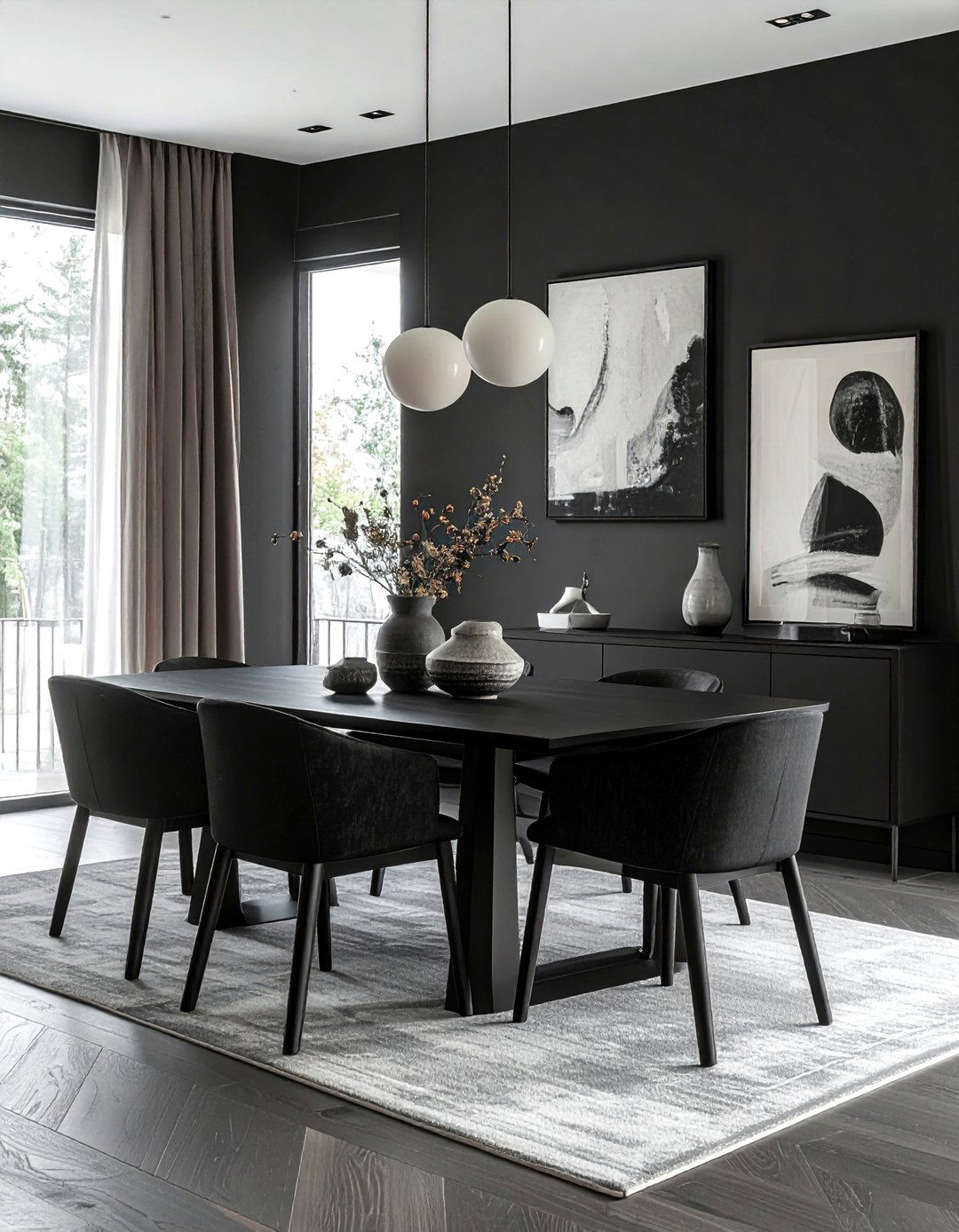 30 Modern Black Dining Room Decor Ideas for Any Budget