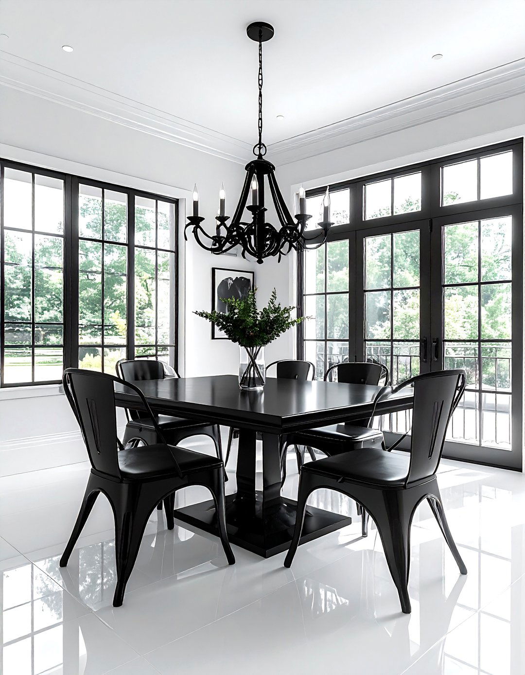 Black metal accents - 30 modern clean decor ideas