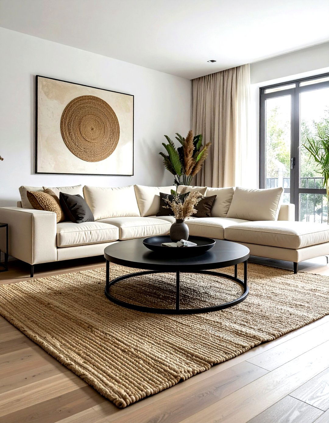 Black metal coffee table - 30 living room black metal furniture ideas