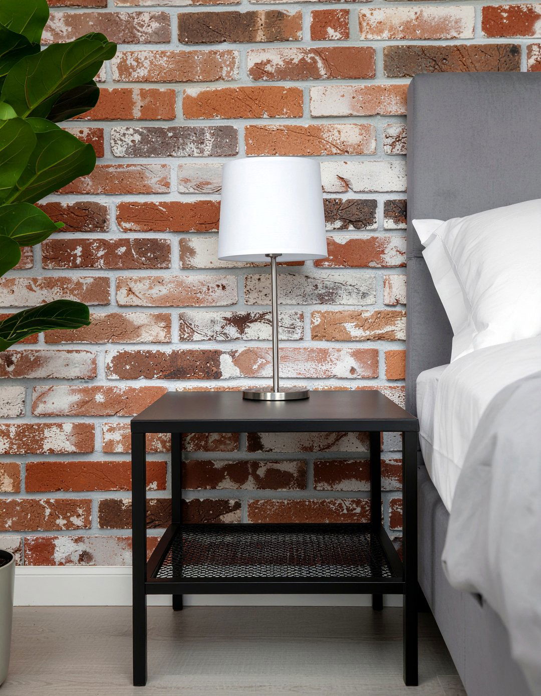 Black metal nightstand - 30 bedroom nightstands