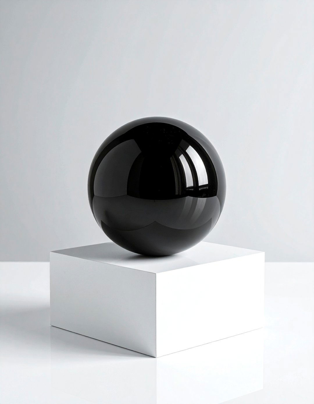 Black obsidian sphere - 30 sphere decor ideas