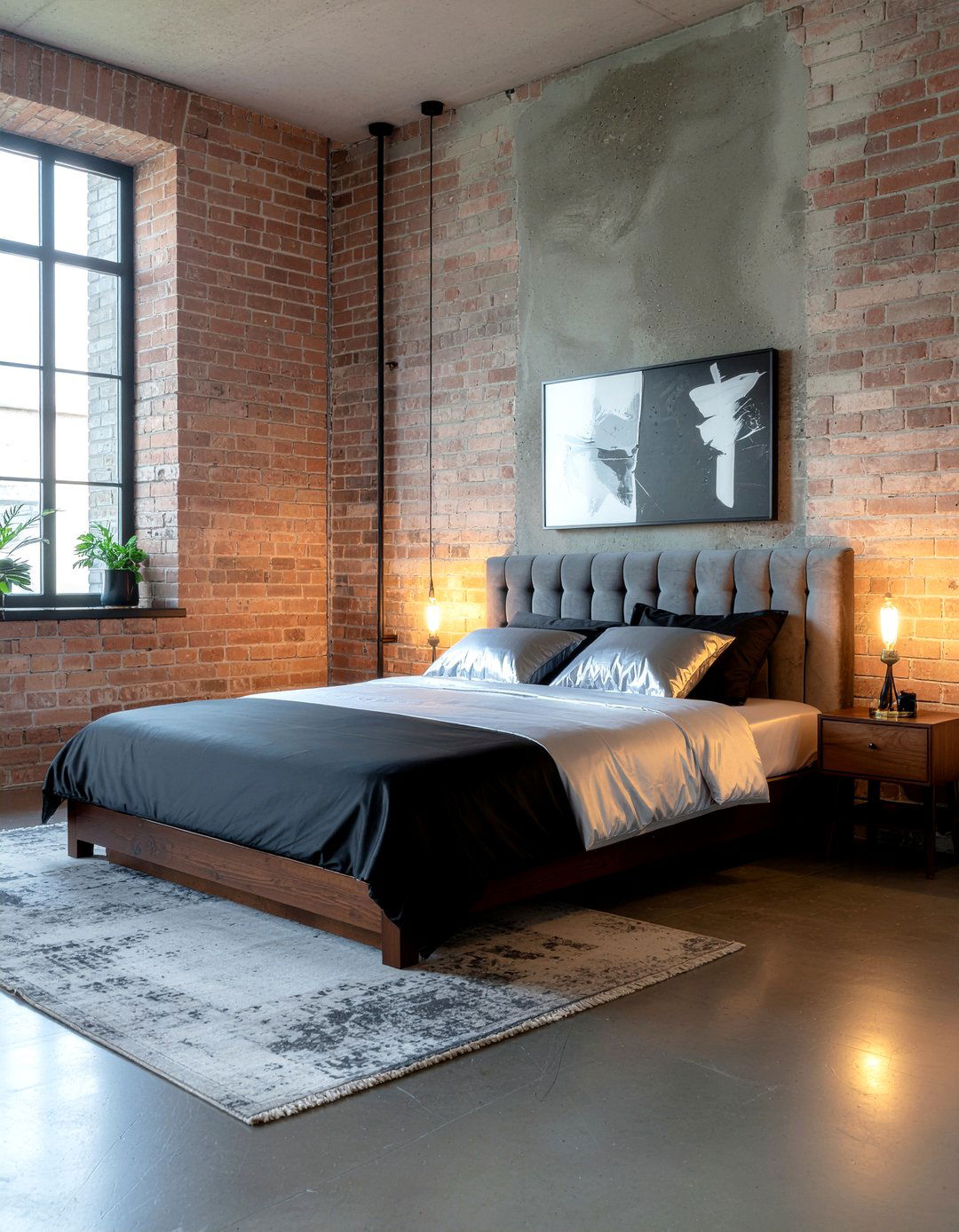 Black satin sheets - 30 bedroom satin bedding ideas