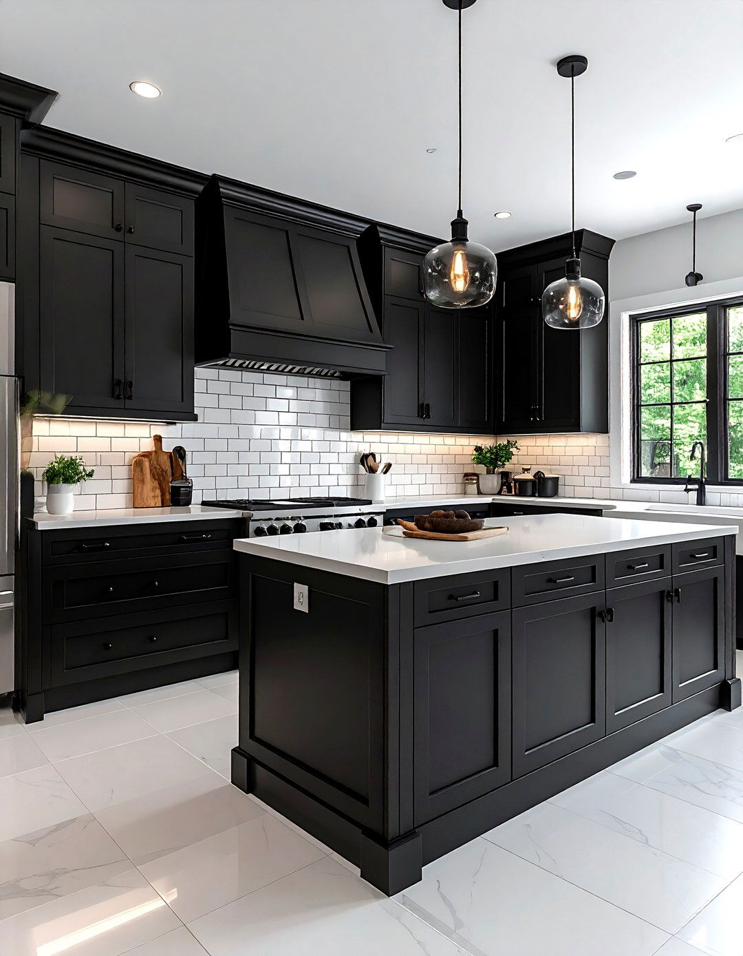 Black shaker kitchen cabinets - 30 black kitchen cabinet ideas