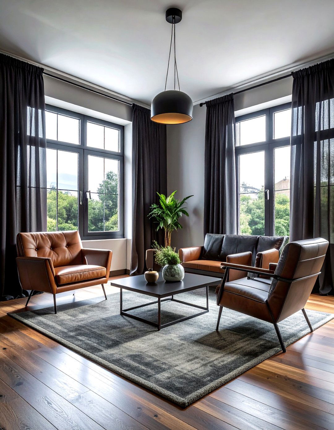 Black sheer curtains modern - 30 sheer curtain ideas