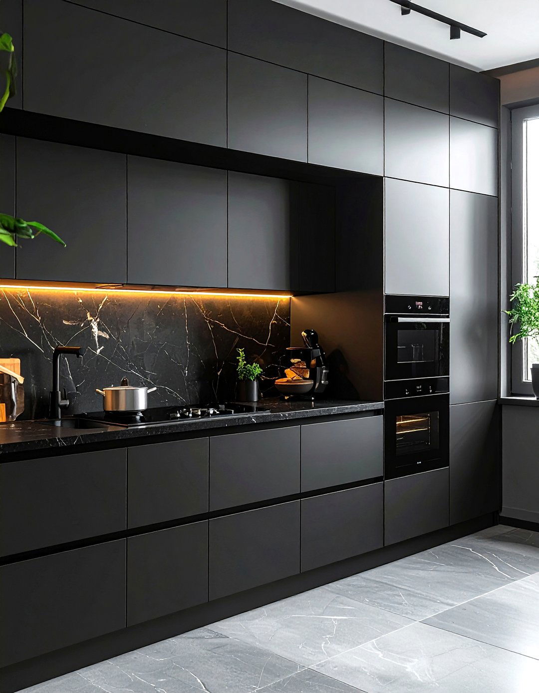 Black steam oven kitchen - 30 steam oven kitchen ideas